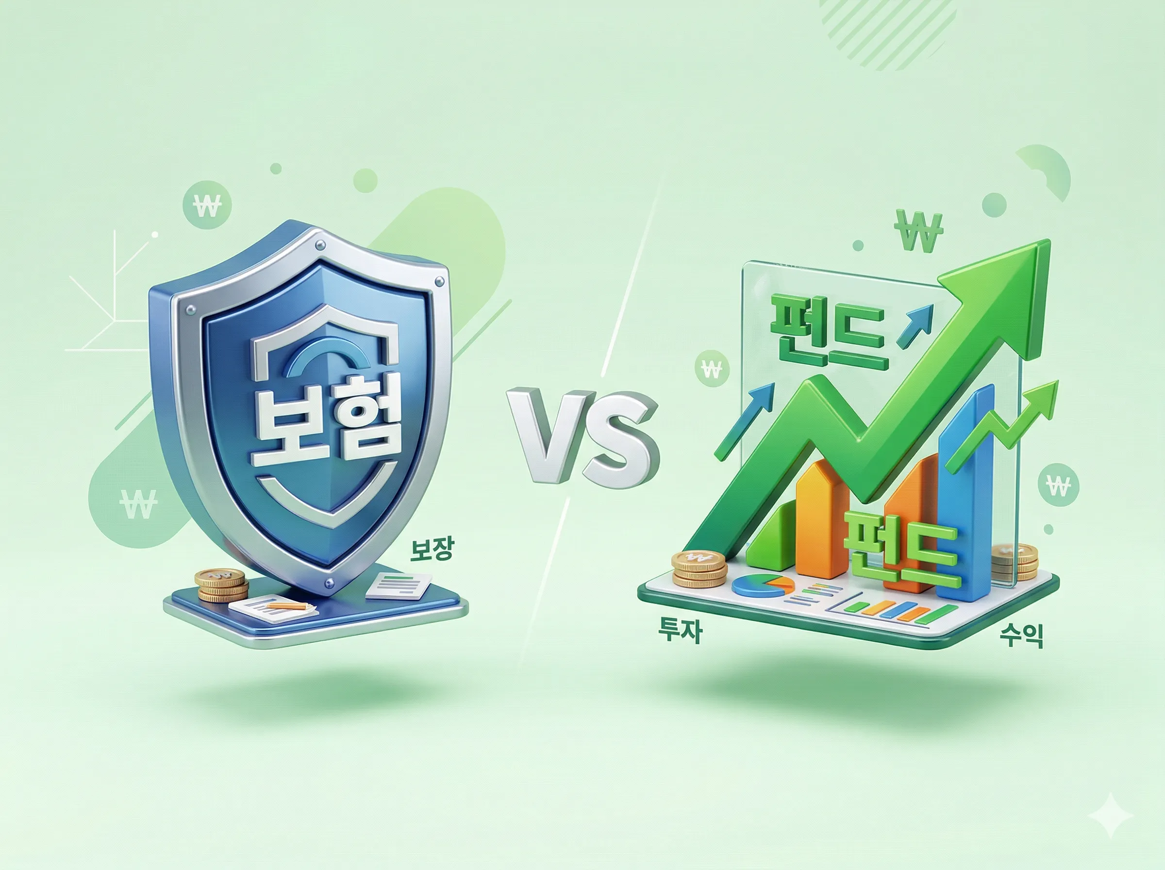 연금저축보험과 연금저축펀드 장단점 비교 표