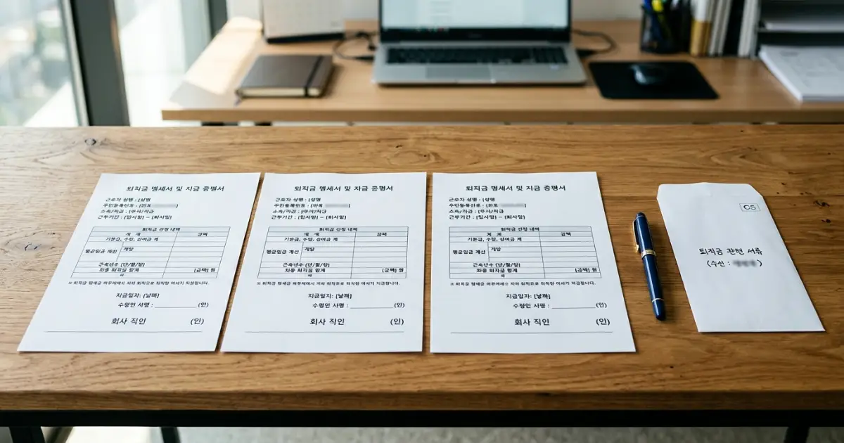 퇴직금 내용증명 작성 과정