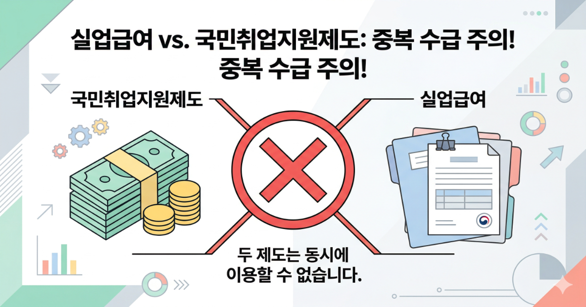 국민취업지원제도 실업급여 중복 수급