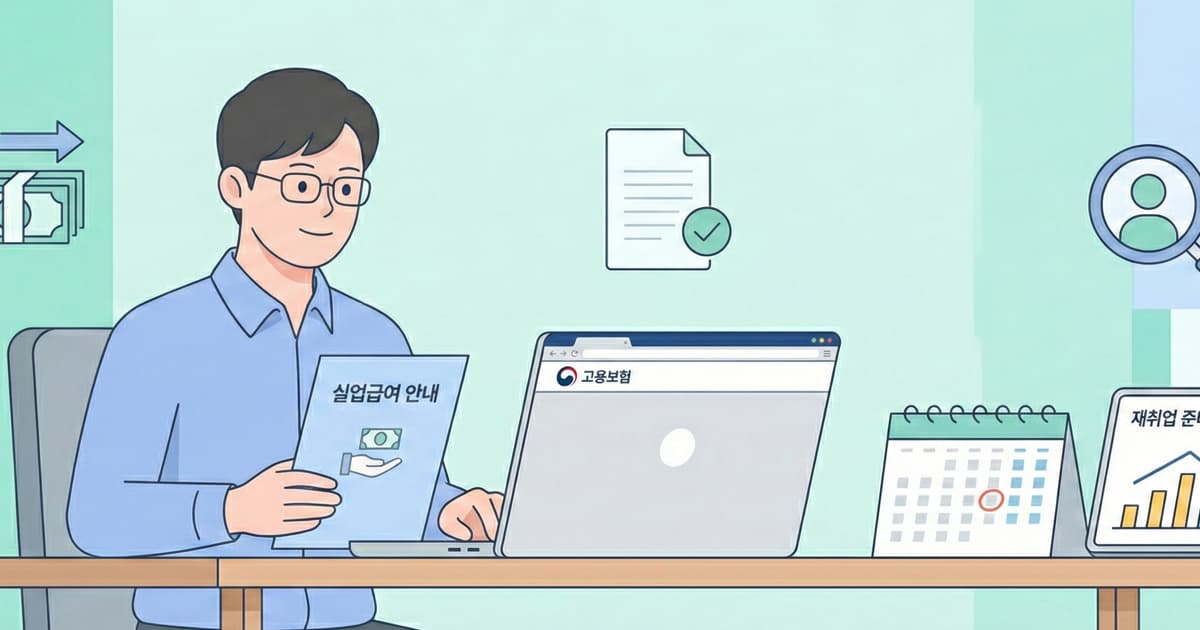 2025 실업급여 수급 조건 메인 썸네일