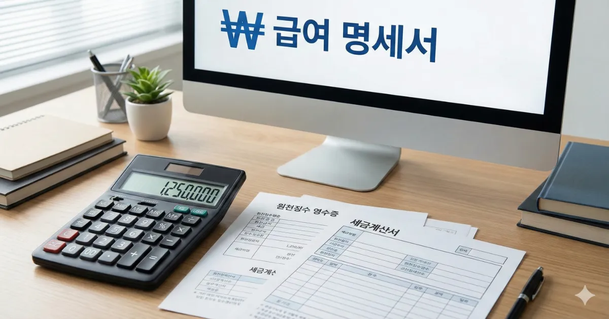 4대보험 원천징수 가이드 및 급여 계산기