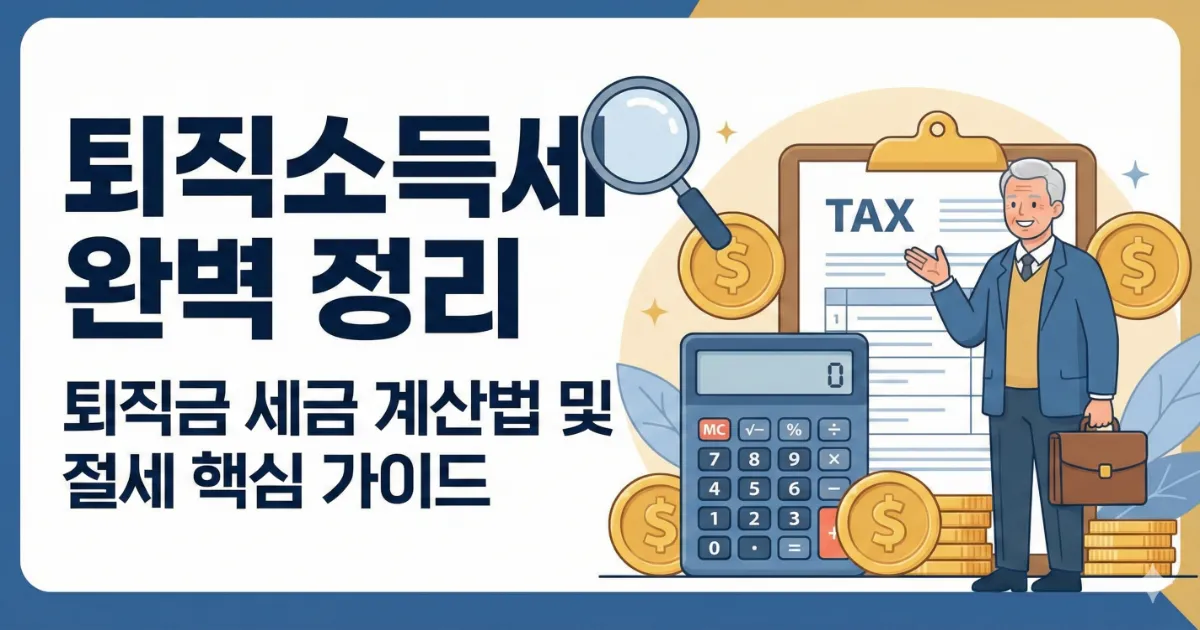 퇴직소득세 완벽 정리 가이드 썸네일