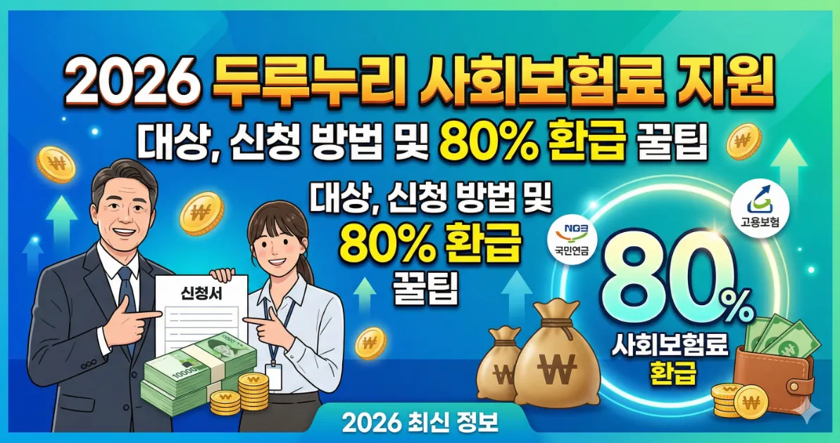 2026 두루누리 사회보험료 지원 제도 안내 메인 이미지