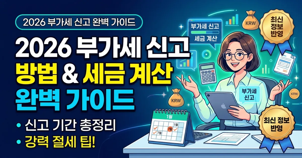 2026 부가세 신고 방법