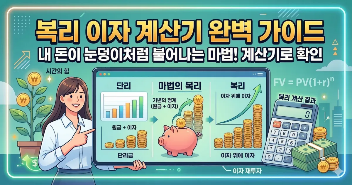 복리 이자 계산기 주식 가상화폐 수익률