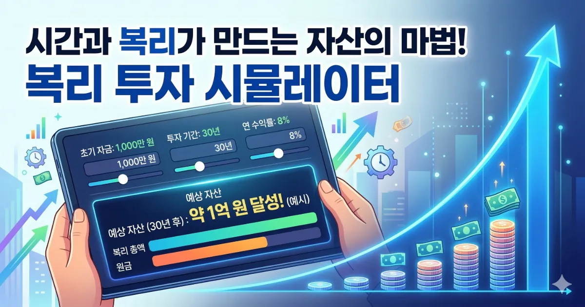 스마트 복리 투자 시뮬레이터 메인 화면