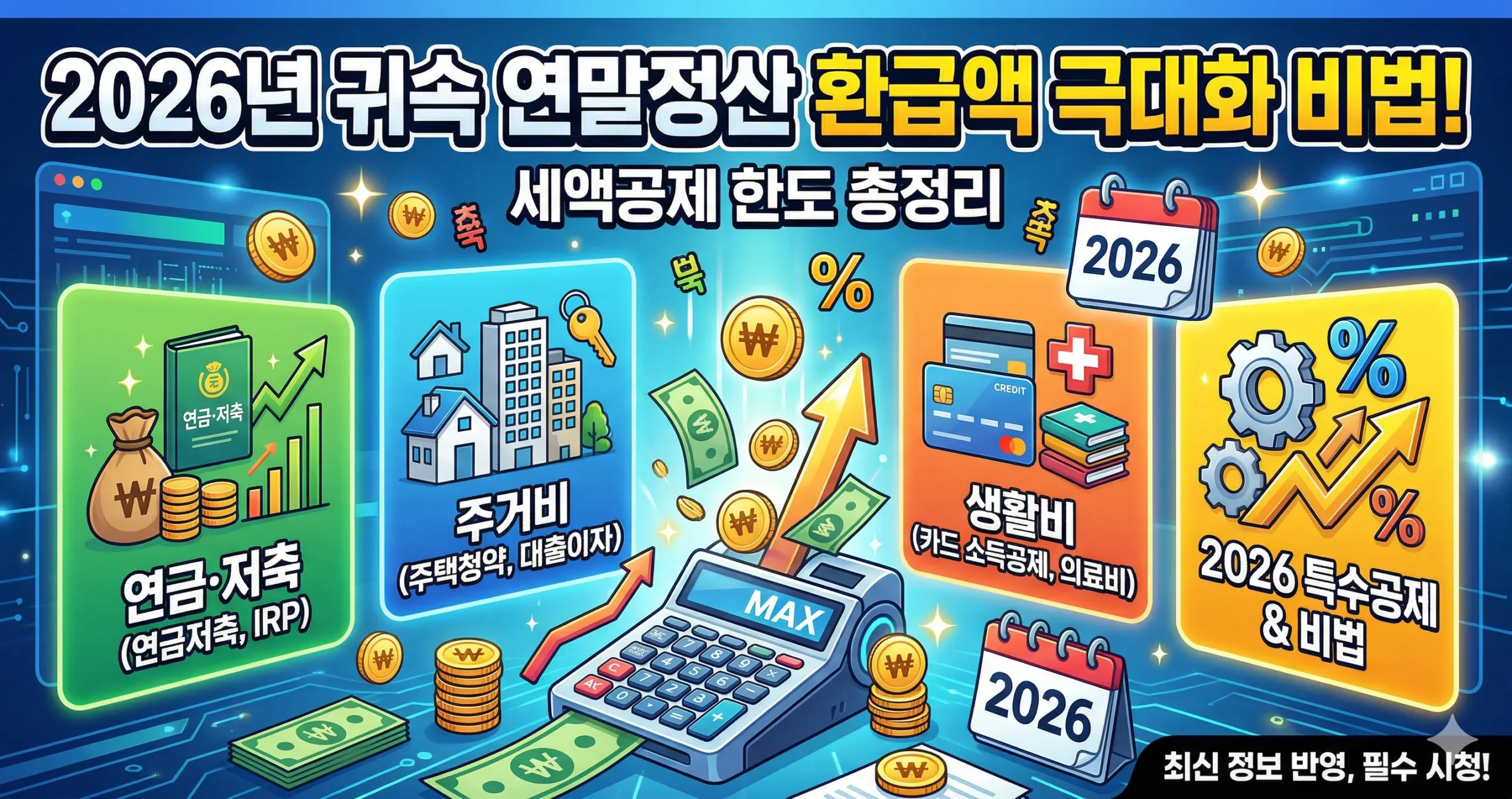 2026년 연말정산 세액공제 핵심 가이드