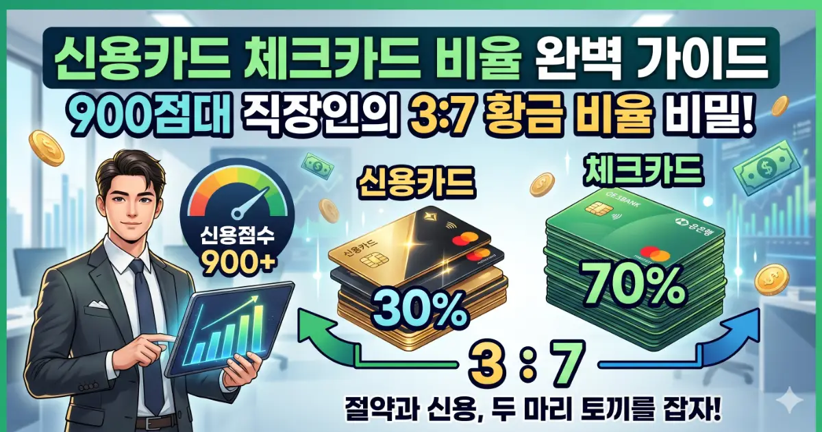 신용카드 체크카드 비율