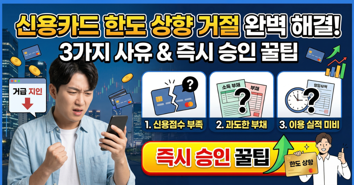 신용카드 한도 상향