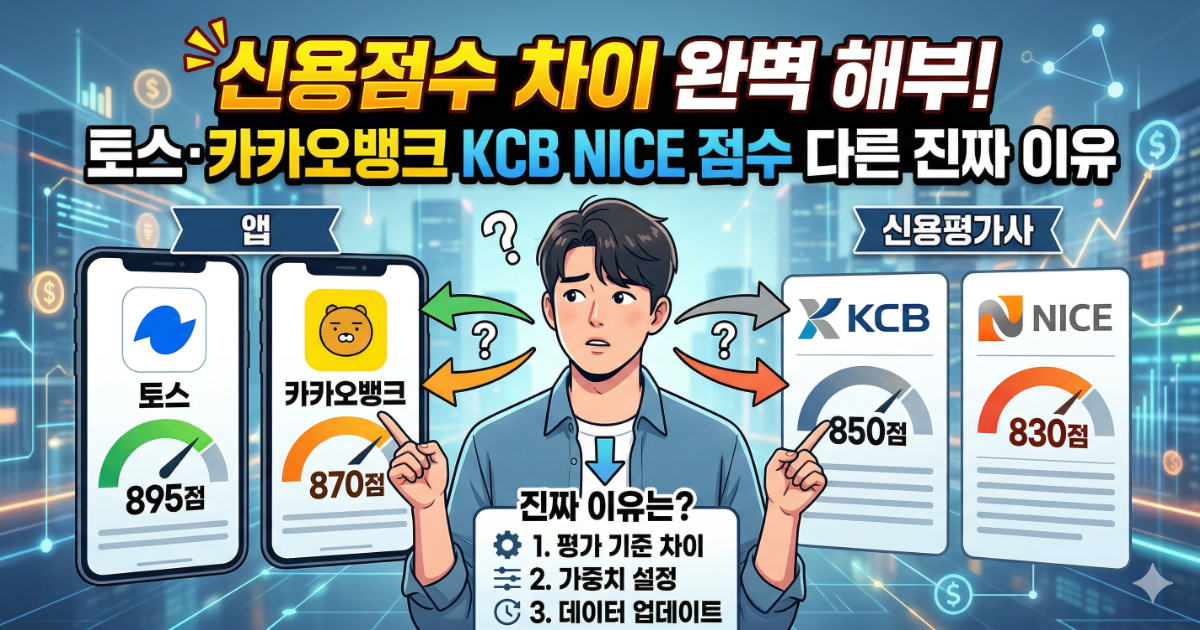 신용점수 차이