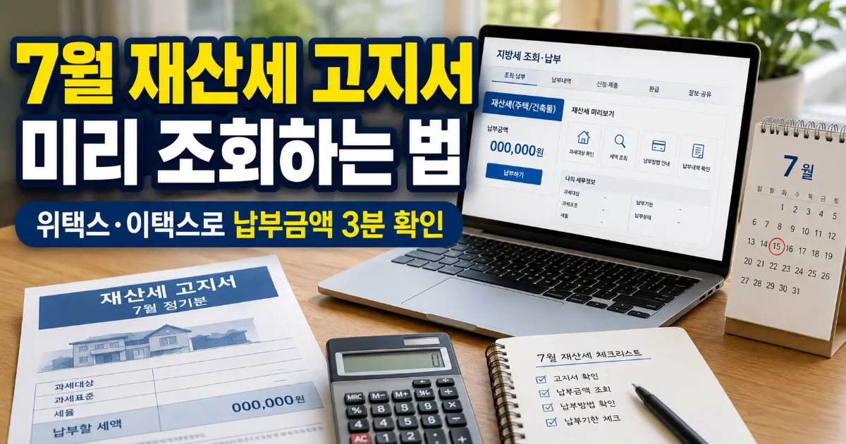 재산세 고지서